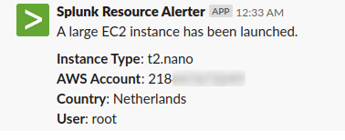slack alert cryptominer aws